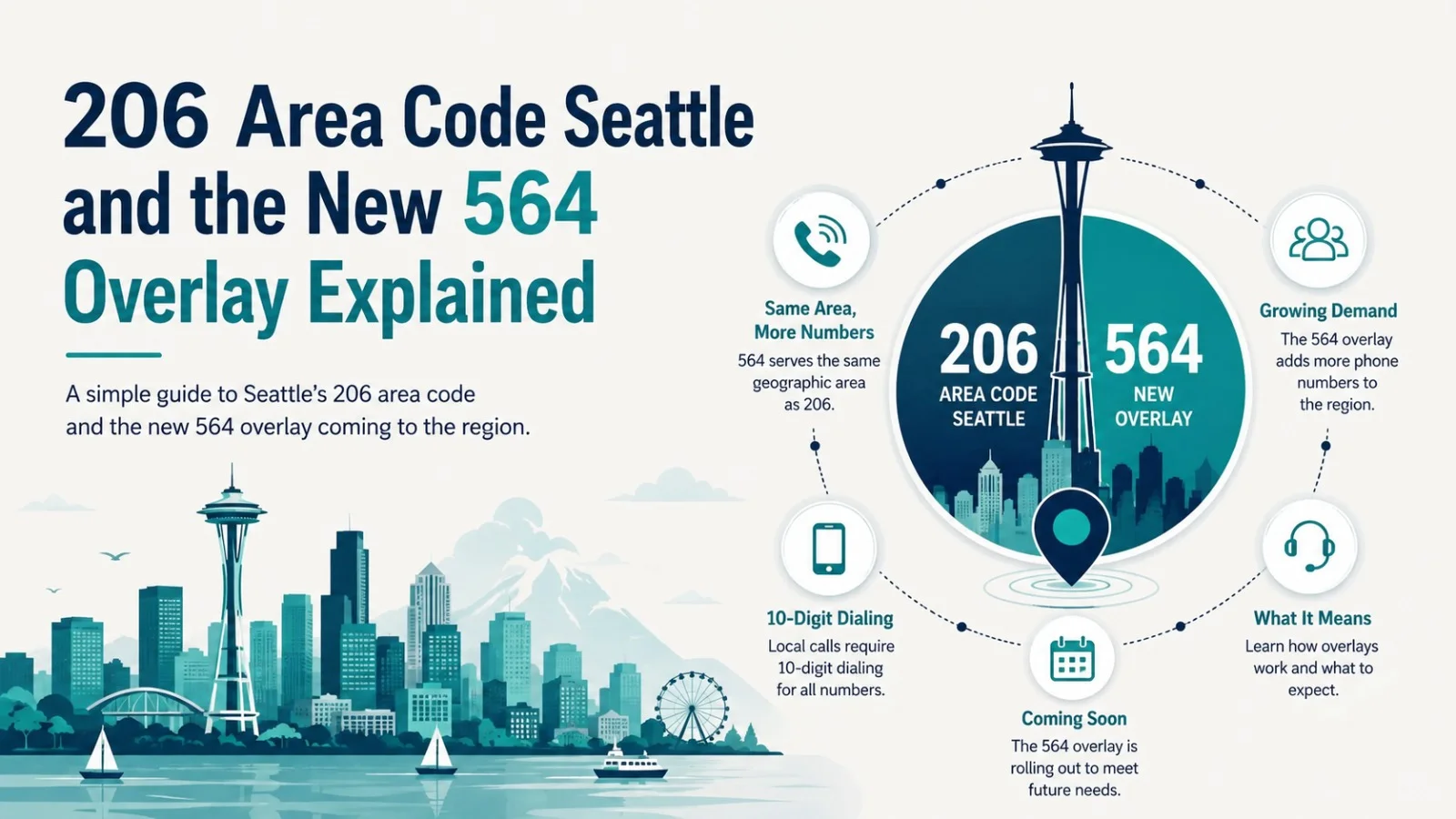 206 Area Code: Seattle and the New 564 Overlay Explained