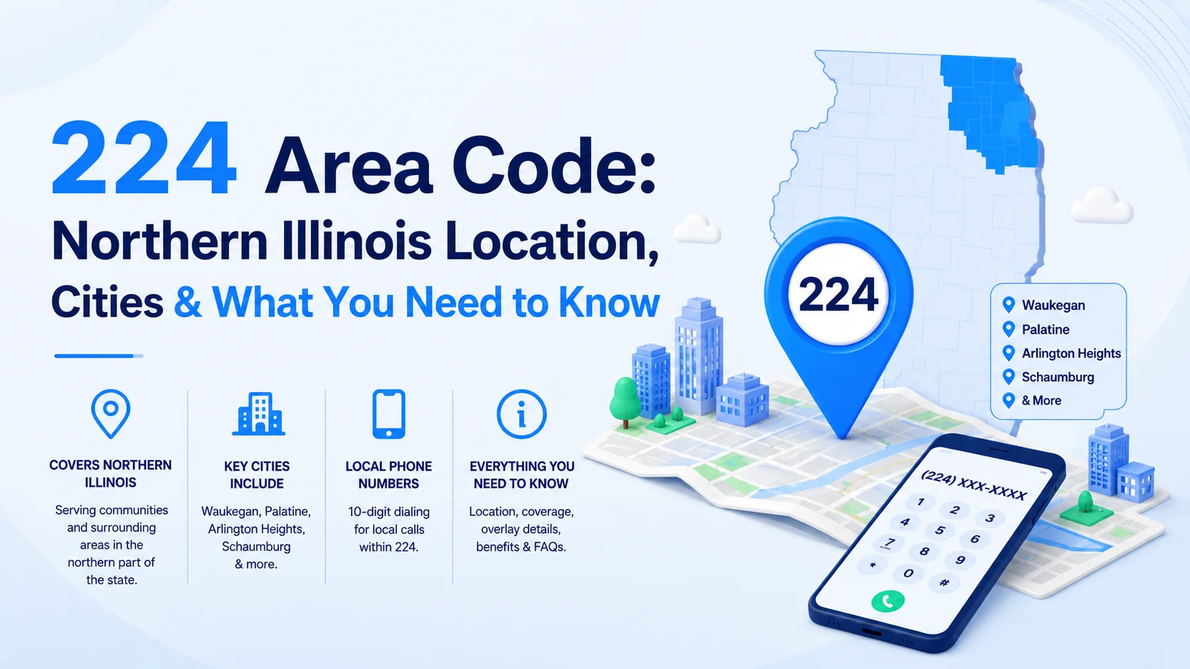 224 Area Code: Northern Illinois Location, Cities & What You Need to Know