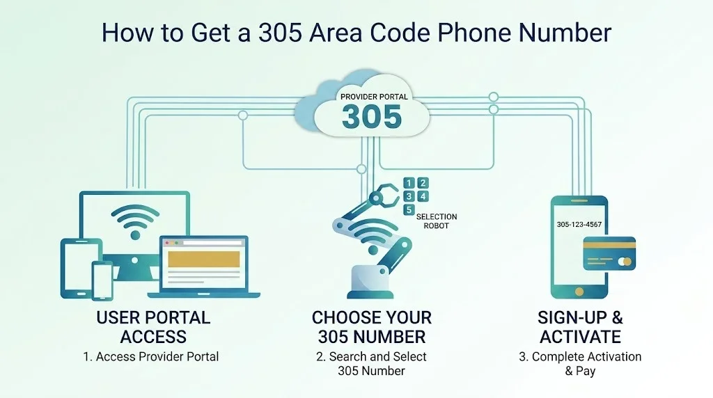 How to get a 305 area code phone number for your business
