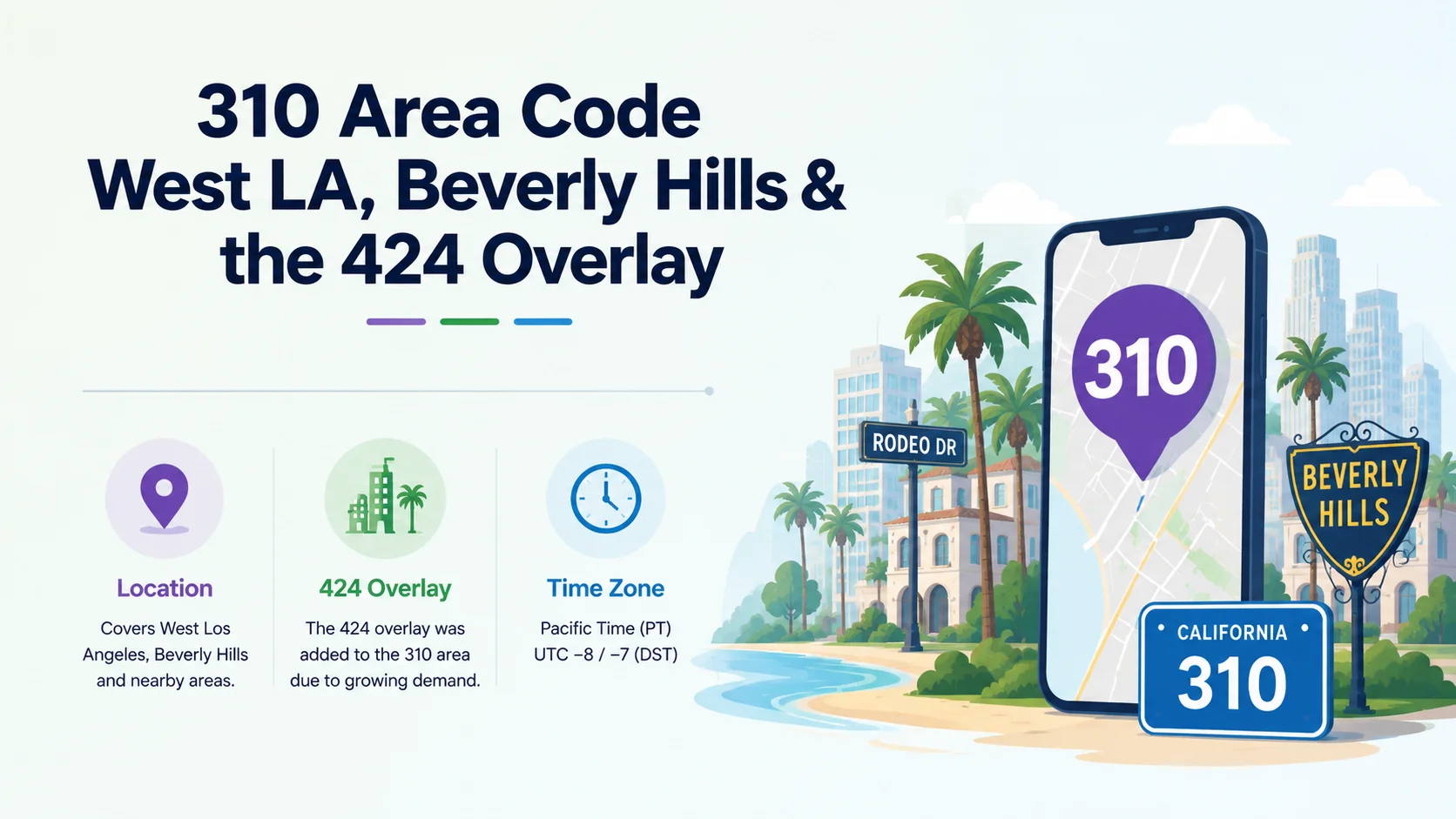 310 Area Code: West LA, Beverly Hills & the 424 Overlay