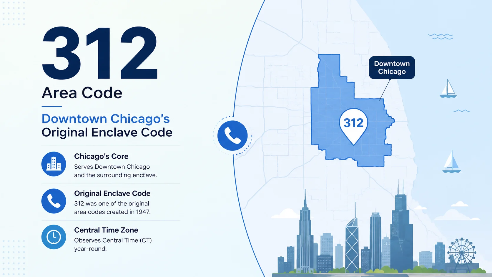 312 Area Code: Downtown Chicago's Original Enclave Code