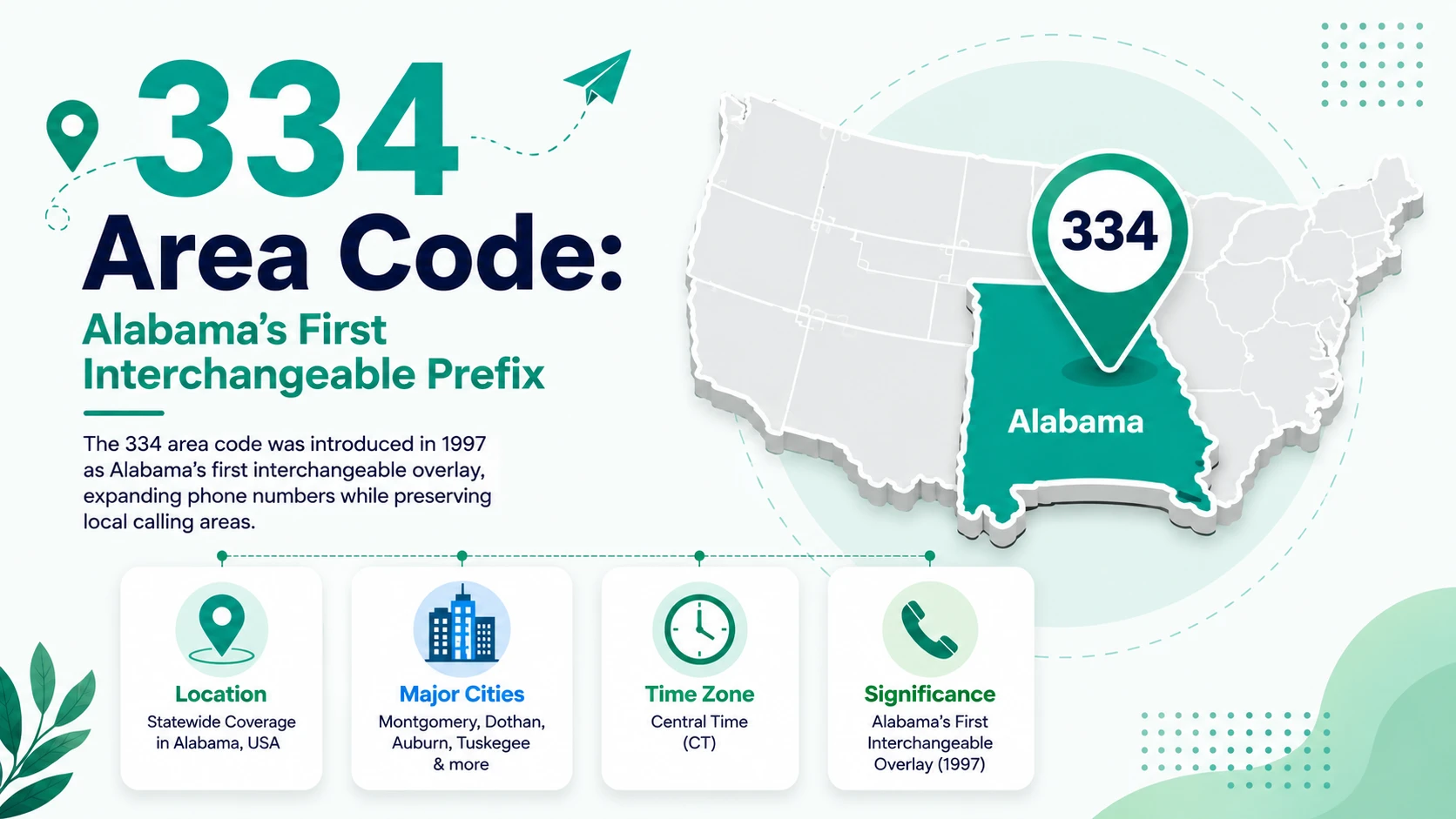 334 Area Code: Alabama's First Interchangeable Prefix