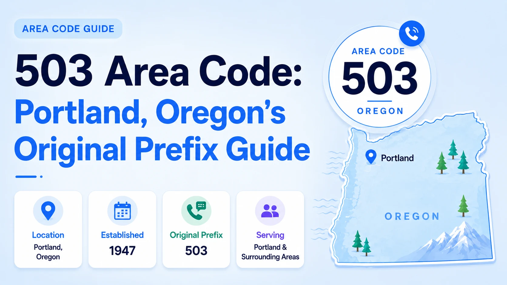 503 Area Code: Portland Location, History & Overlay Guide