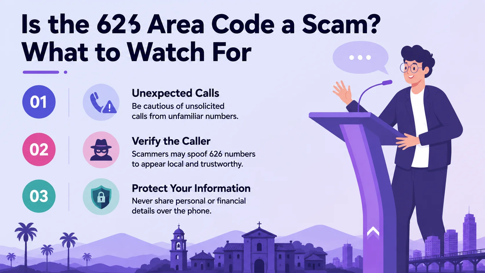 Is the 626 area code a scam — common spoofing patterns and how to protect yourself
