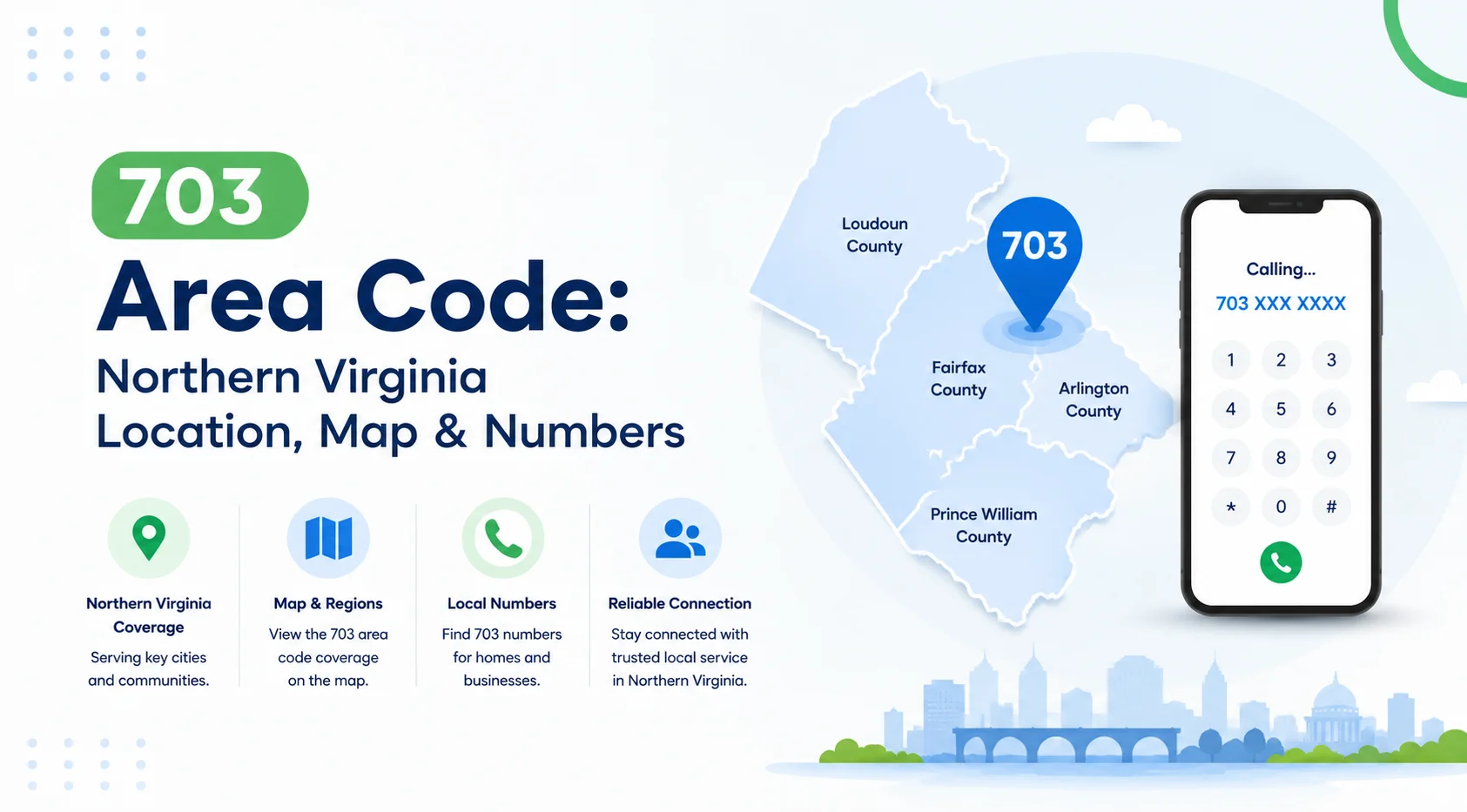 703 Area Code: Northern Virginia Location, Cities & What You Need to Know