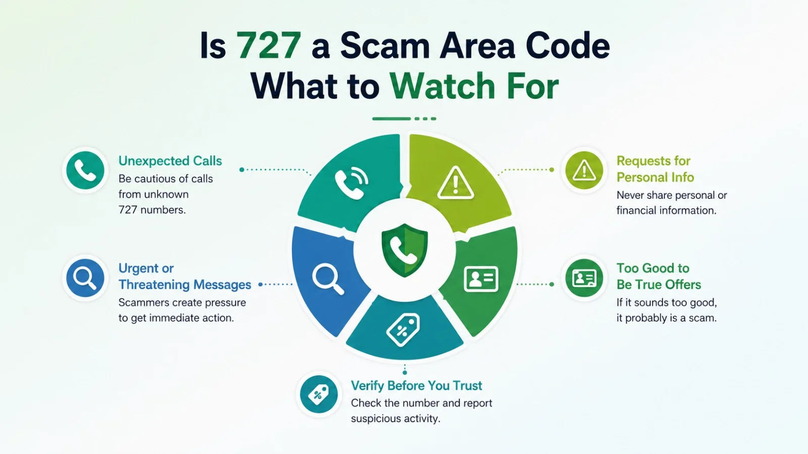 Is 727 a scam area code — common spoofing patterns and how to protect yourself