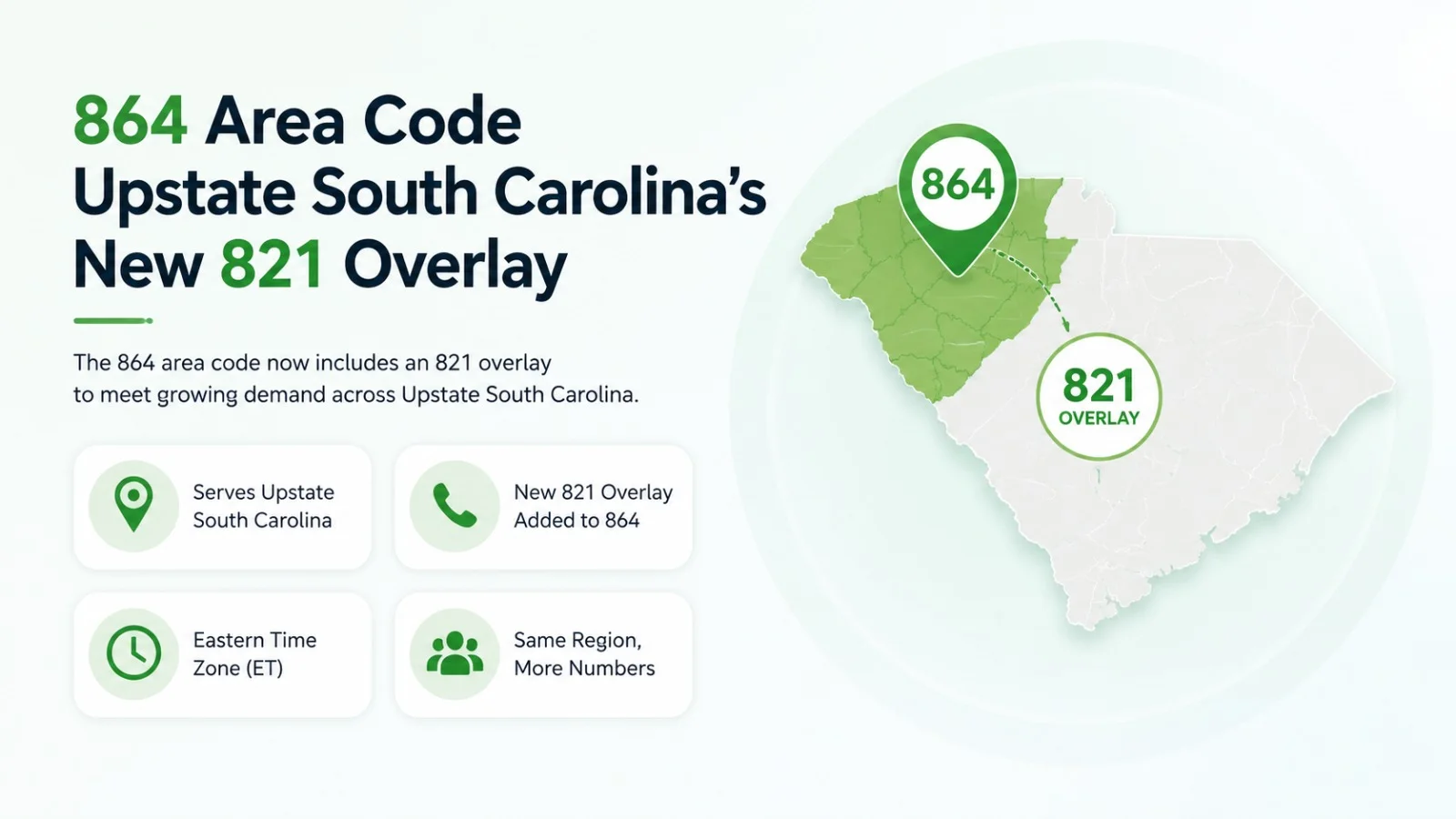 864 Area Code: Upstate South Carolina's New 821 Overlay