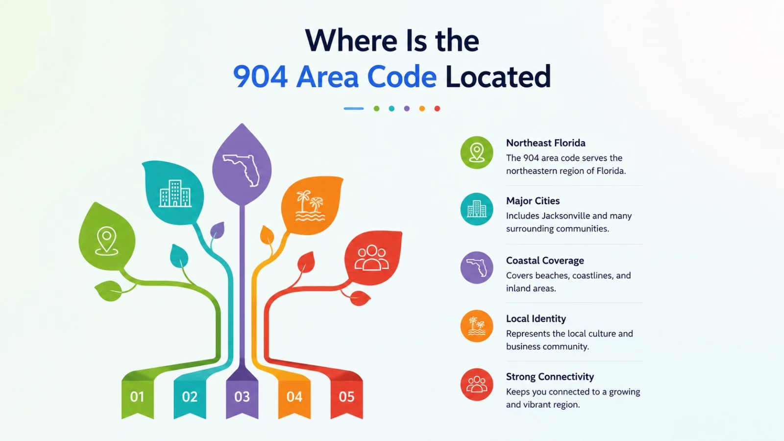 Where is the 904 area code located — map of Jacksonville and Florida's First Coast