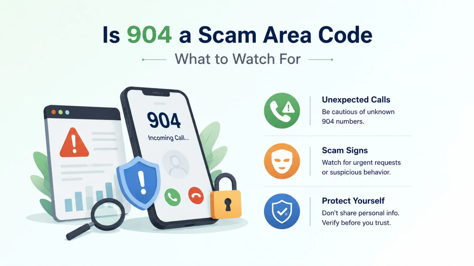 Is 904 a scam area code — common spoofing patterns and how to protect yourself