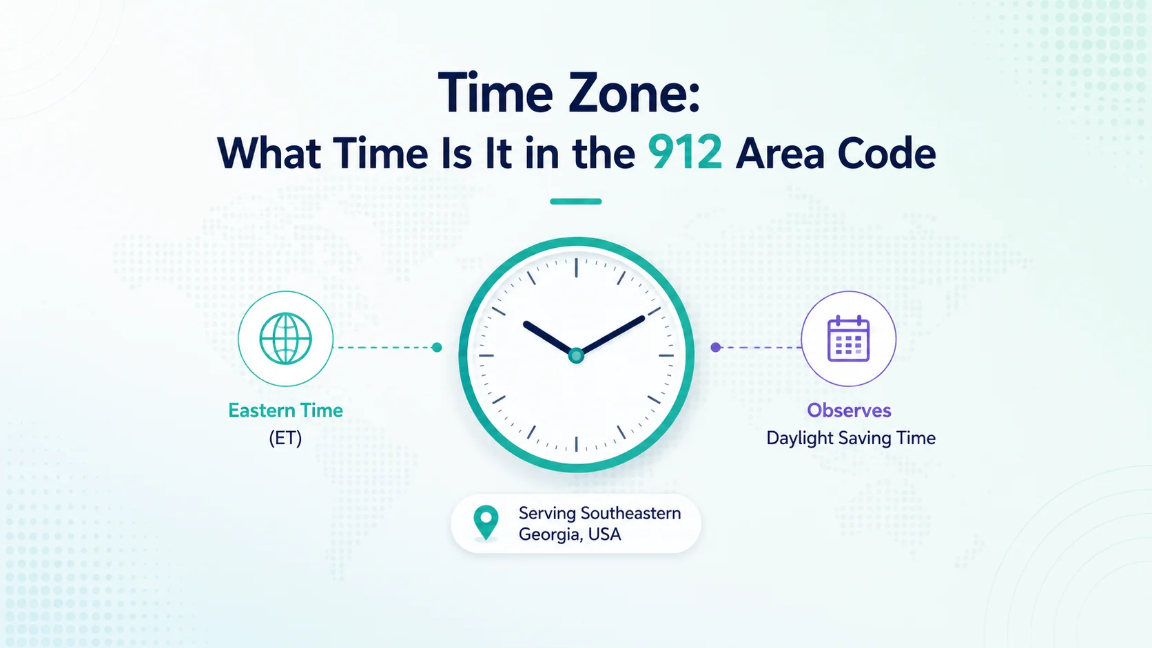 912 area code time zone — Eastern Time Zone map showing Savannah Georgia UTC-5 standard and UTC-4 daylight saving
