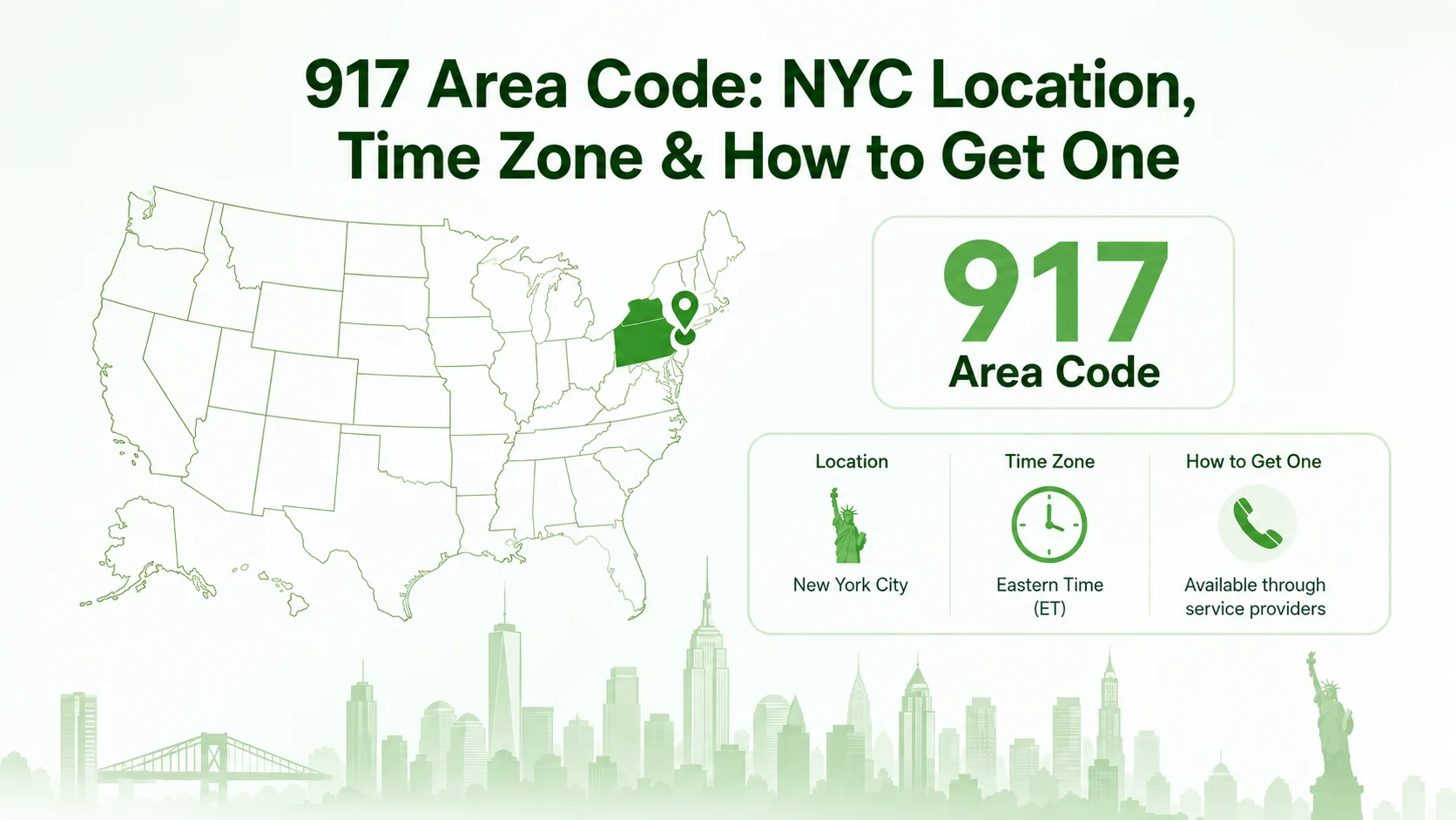 917 Area Code Explained: NYC Location & Time Zone Guide