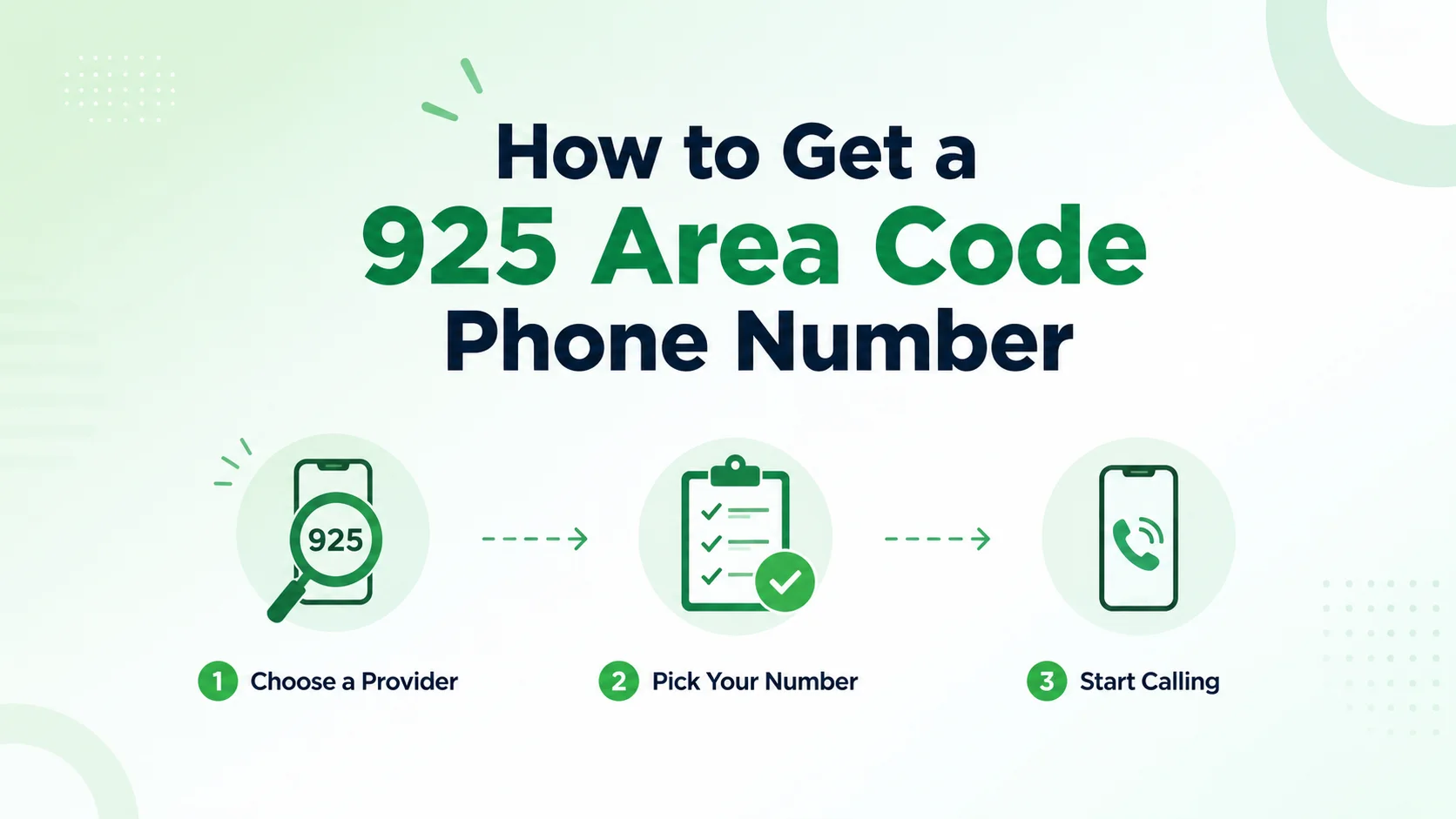 How to get a 925 area code phone number — steps to provision an East Bay local number through a cloud phone platform
