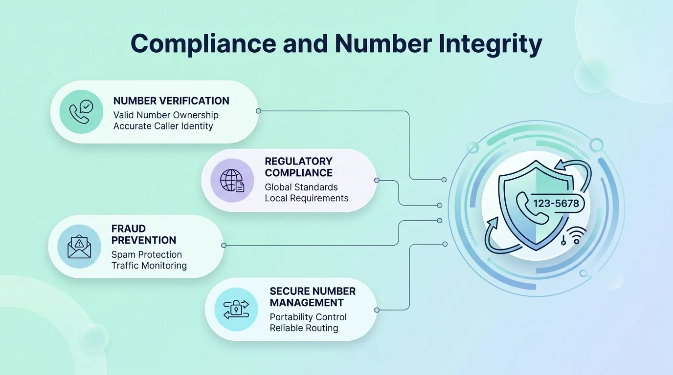Wholesale voice carrier compliance — STIR/SHAKEN attestation levels A, B, C, interconnect agreements, number portability, and TDM-to-IP migration