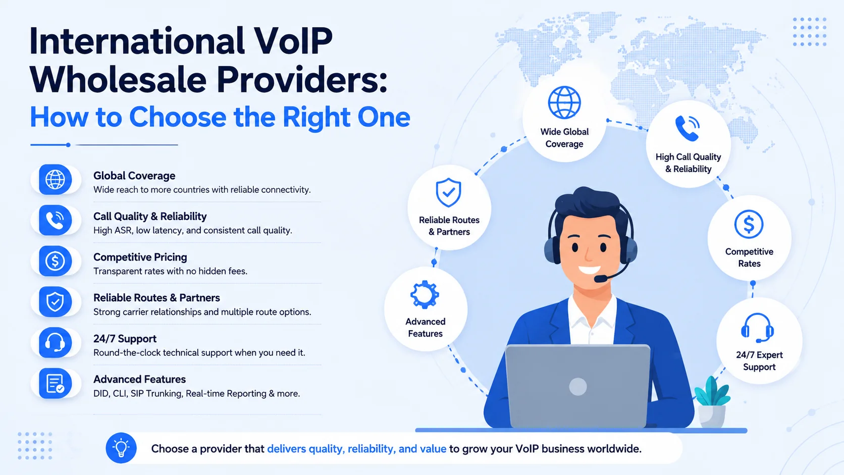 International VoIP Wholesale Providers: How to Choose the Right One