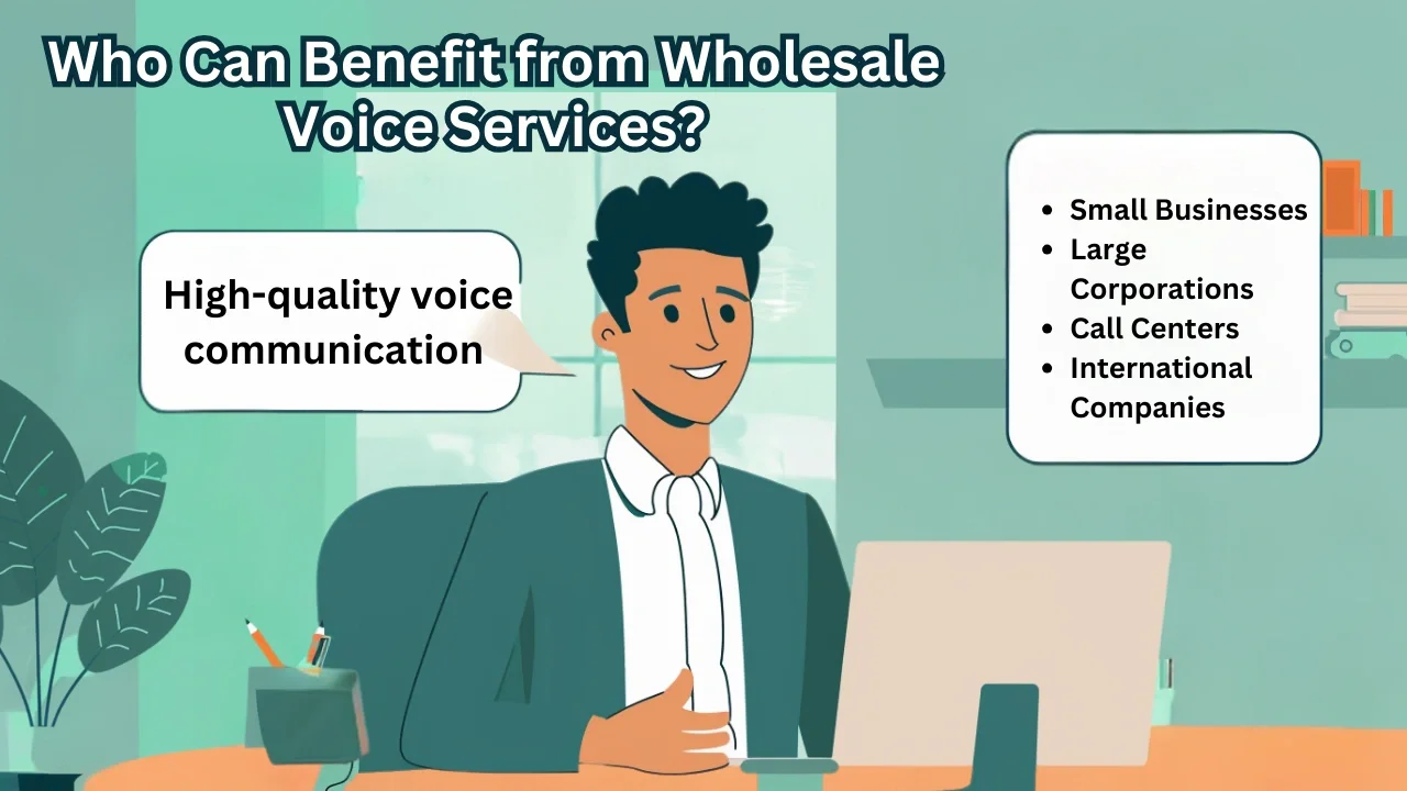 Who benefits from wholesale voice — small businesses, enterprises, call centers, and international companies