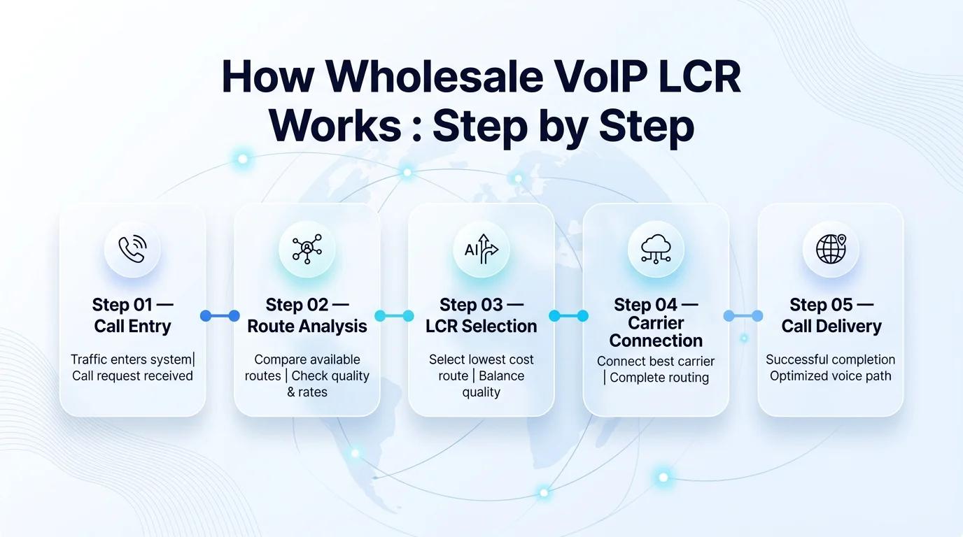 Inside the LCR engine: 4 steps from rate table ingestion to call delivery and real-time monitoring