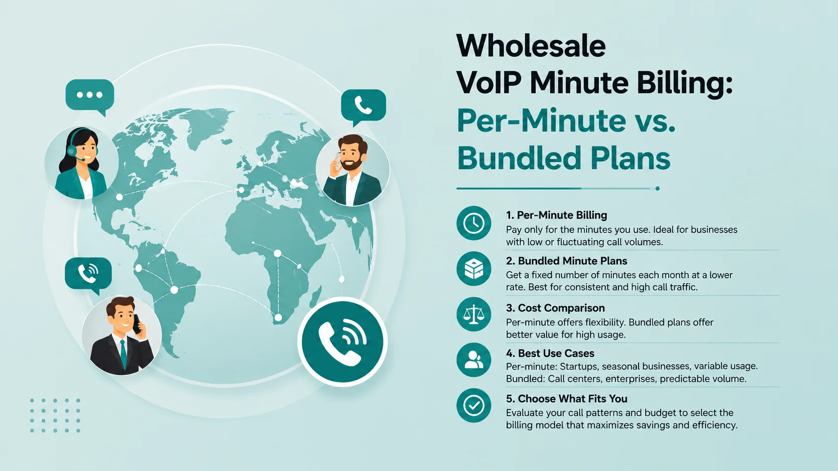 Wholesale VoIP Minute Billing: Per-Minute vs. Bundled Plans