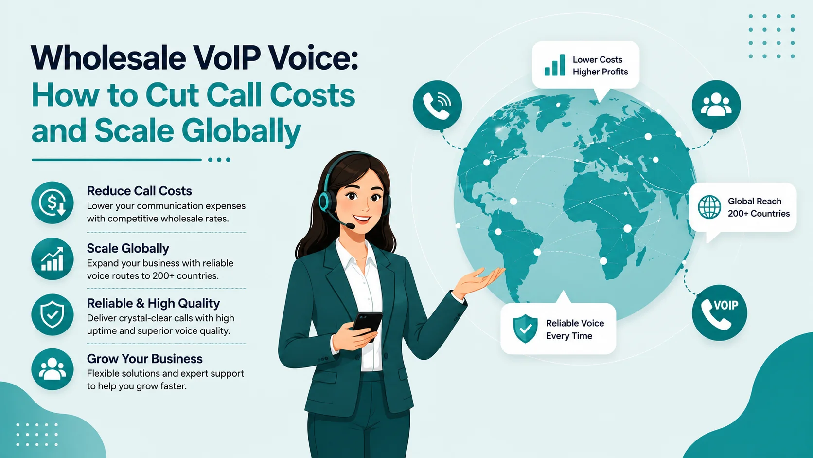 Wholesale VoIP Voice: How to Cut Call Costs and Scale Globally