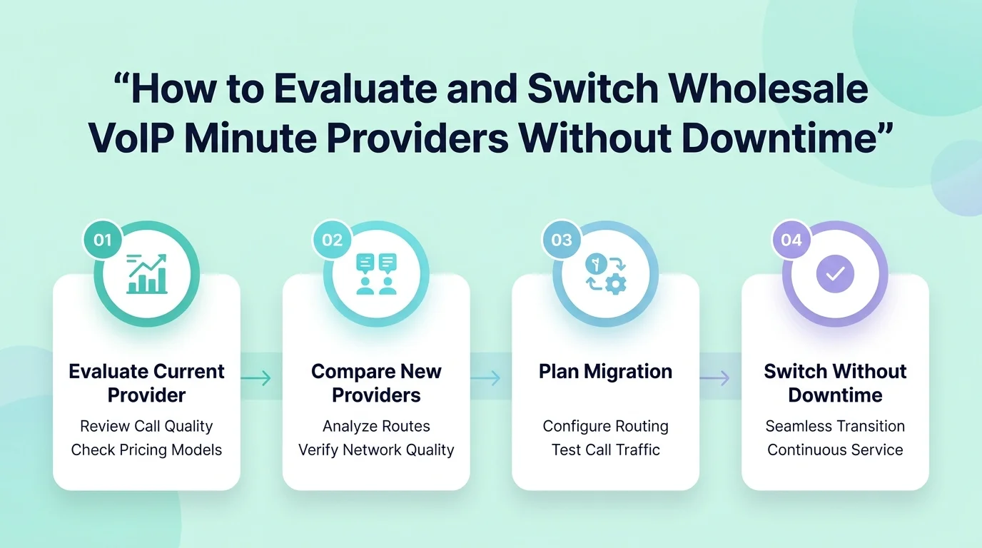How to Evaluate and Switch Wholesale VoIP Minute Providers Without Downtime