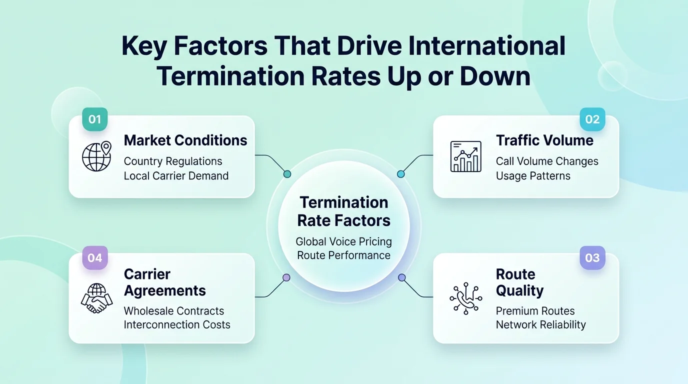 Key Factors That Drive International Termination Rates Up or Down