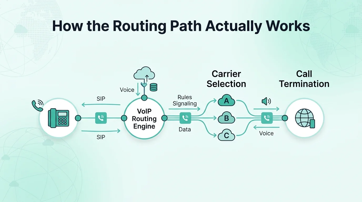 Direct interconnect routing versus hop-through routing across multiple intermediate resellers before call termination
