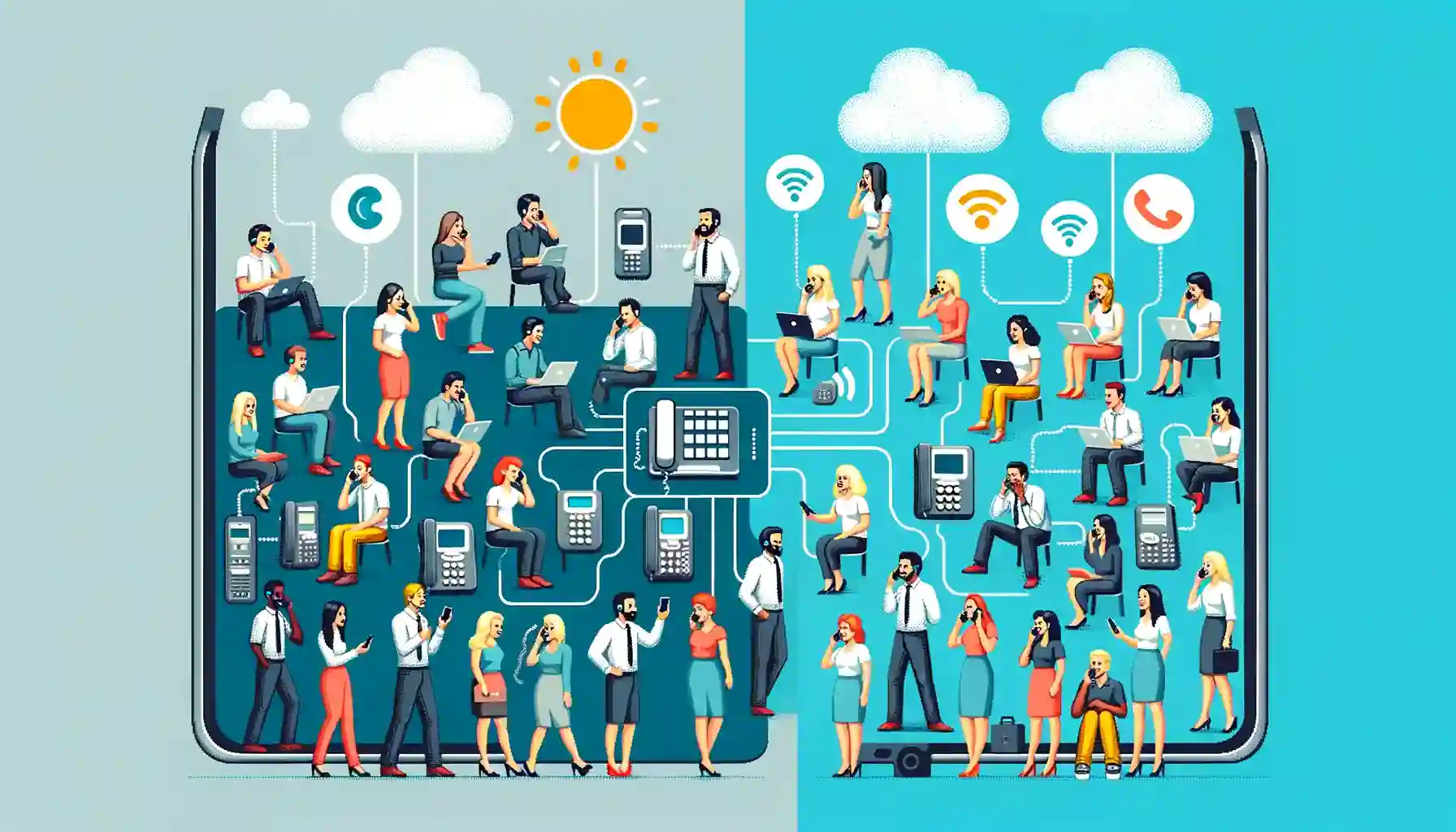 Virtual Numbers vs Traditional Lines