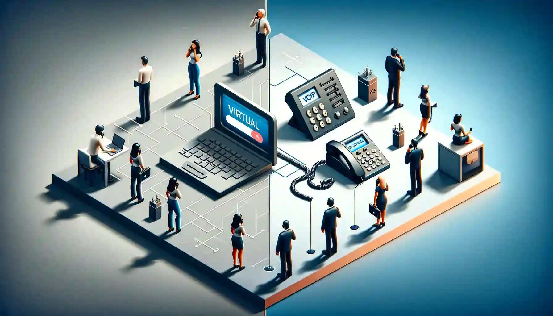 Virtual Numbers vs Traditional Lines